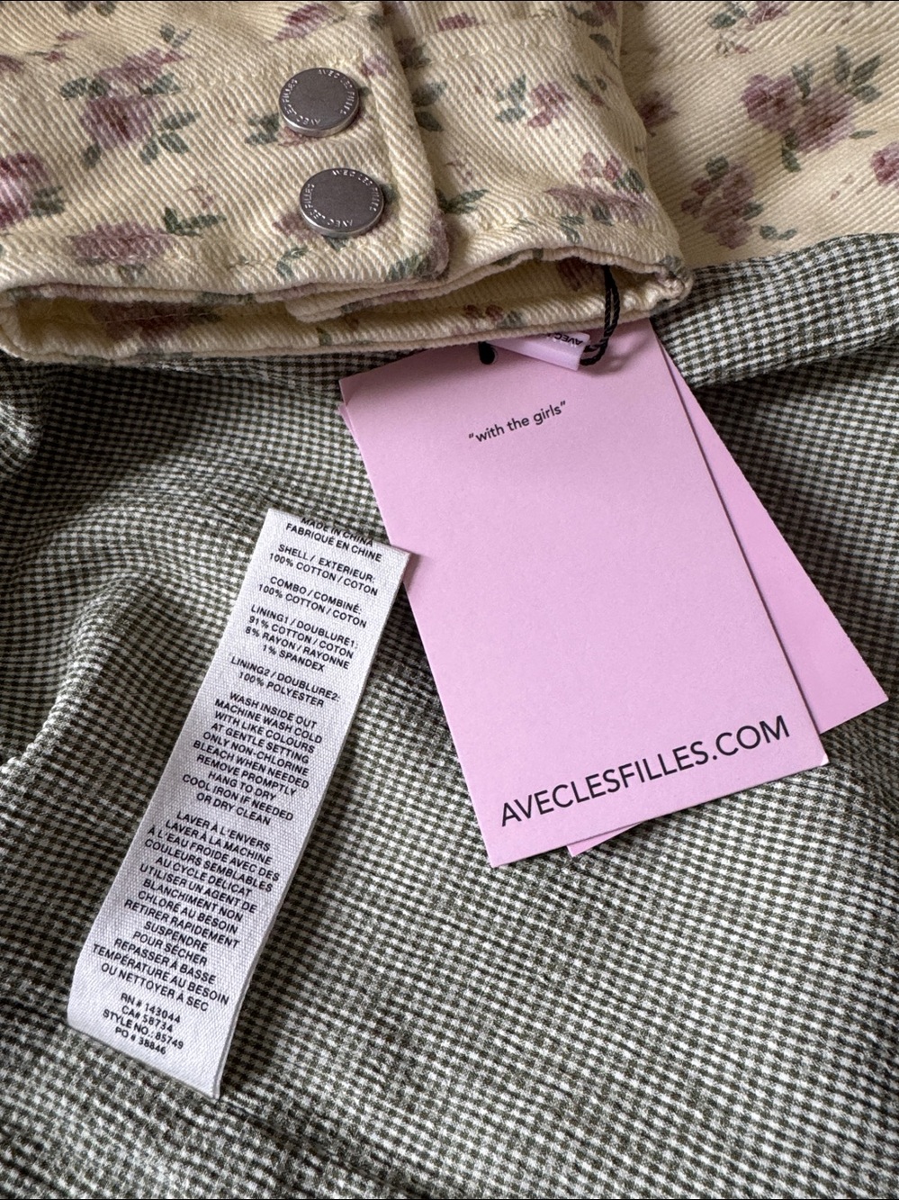 NWT Size M - Avec Les Filles Floral Utility Jacket 100% Cotton (NWT US$ 158) - Picture 16 of 16